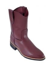  Burgundy ~ Wine ~ Maroon Color Los Altos Boots Mens Genuine Leather