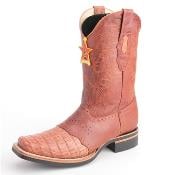  Mens Genuine Ostrich Leg King Exotic Cowboy Style By los altos Boots botas For Sale Western Cowboy Cognac