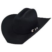  Tejana Satin Shiny Los Altos Hats-Texas Style Felt Cowboy Hat– Black 