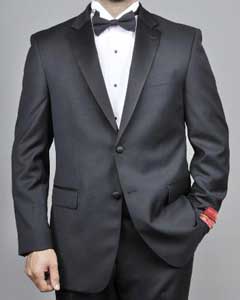  Authentic Mantoni Brand Mens 2-button Black Tuxedo  - High End Suits
