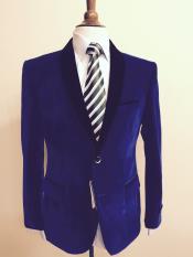  Style#-B6362 Mens Velvet ~ Velour Fabric Dinner Black Lapeled Fashion Tuxedo For