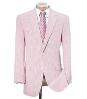  2-Button Seersucker Sear sucker suit Pink Suit