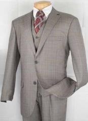 plaid three piece suit