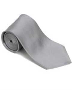  Ash 100% Silk Solid Necktie With Handkerchief Buy 10 of same color