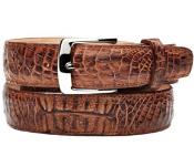  Mens Authentic Genuine Skin Italian Suprimo Genuine Crocodile Antique Saddle Cinturon De Cocodrilo