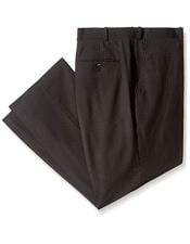  Mens Black Pinstripe ~ Stripe Flat Front Formal Dressy Pant - Cheap