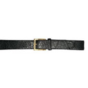  Authentic Skin Black All-Over Genuine Crocodile Patchwork Belt 