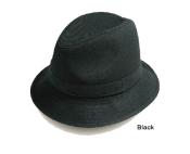  New Mens Fedora Trilby Mens Dress Hats Black 