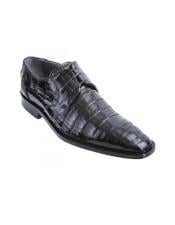  Los Altos Black Genuine All-Over Crocodile ~ World Best Alligator ~ Gator Skin Belly Shoes 