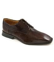  Brown Dress Shoe Genuine lizard upper fully leather-lined interior cushioned leather insole