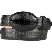  Mens Original Caiman Hornback Skin Western Style Hand Crafted Belt Black 