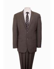  Designer Affordable Inexpensive Mens Plaid Pattern   Classic Suit Flat Front