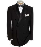  Double Breasted Fashion Tuxedo For Men Shirt & Bow Tie Package 6