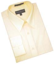  Cotton Blend Dress Shirt With Convertible