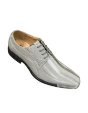  Mens Elegant Synthetic Upper Oxfords Dress shoes Gray