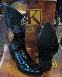  Mens Genuine Eel King Exotic Boots