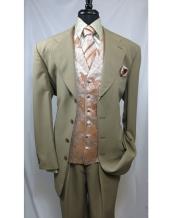  Style#-B6362 Mens Paisley Vested 4 button Cheap Priced Designer Fashion Dress Casual