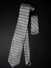  Tie W Hankie Gray Silver 

Designs 