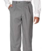 Mens-Gray-Wool-Dress-Pants
