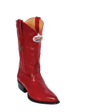 Red J-Toe Boots