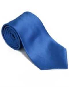  100% Silk Solid Necktie With Handkerchief