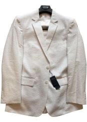  Seersucker Suit Mens Modern Fit Suits Striped Cotton Blend White Seersucker Sear