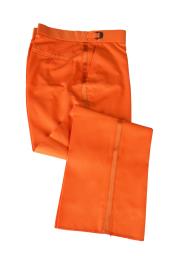  Mens Orange Trimmed Flat Front Tuxedo Dress Pant