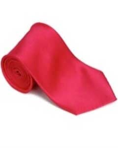  Hotpink 100% Silk Solid Necktie With Handkerchief Buy 10 of same color