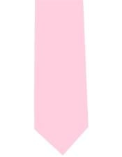  Solid Extra Long Pink Neck Tie