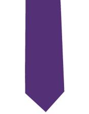 Tie Polyester Extra Long Purple