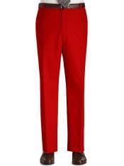  Mens Red Stage Party Pants Trousers Slacks