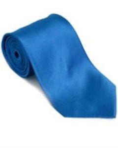  Royalblue 100% Silk Solid Necktie With Handkerchief Buy 10 of same color