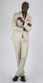  Mens Sand 3 Piece suit  Affordable - Discounted Priced On Clearance
