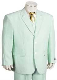  Pre order May 4th shipping Sear Sucker Suit Mens Fashion 3 Piece