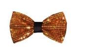  Sparkly Bow Tie Satin Shiny Polyester Bowtie Sequin Bowties Gold - Mens