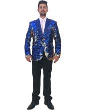  Mens Royal Blue 2 Button Cheap Priced Designer Fashion Dress Casual Blazer