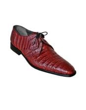  Los Altos Maroon Dress Shoe ~ Burgundy Dress Shoe ~ Wine Color Dress Shoe Color Genuine All-Over Crocodile