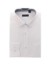  Mens Solid White Cotton Blend Slim Fit Shirt (We have more Braveman