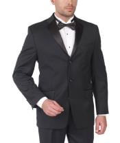  By Wool Tuxedo Three Button with Double Pleat 
