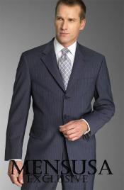  Pre order for September 26 2022 - Dark Navy With Small Pinstripe Super 140s premier quality three buttons