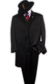  BLACK Zoot Suit - Pimp Suit - Zuit Suit 3PC FASHION ZOOT