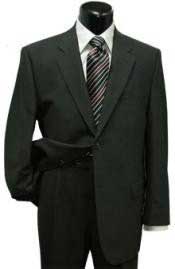  Mens Black Classic Two Button Style Super Wool Business - Wedding 2