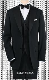  Black Tuxedo 1or2or3or4 Button Style 