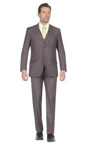  Slim Fit Suit Mens Mid Grey  long lasting durable pure cotton