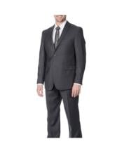  West End Mens Young Look Slim Fit 2-button Grey Suit