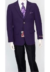  Style#-B6362 Pacelli Mens Classic Dark Purple Blazer Jacket Blair