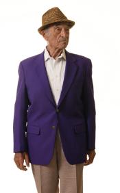  Single Breasted 2 Button Solid Purple Cheap Priced Unique Fashion Designer Mens