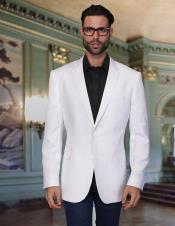  White Cool Linen Fabric Jacket Summer Blazer Sport coat 