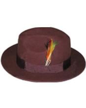 Mens Untouchable Rust Fedora Wool Dress Hat