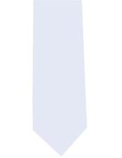 Long Polyester Neck Tie White